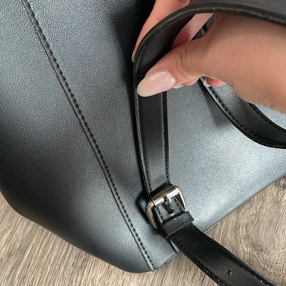 ASOS Claudia Canova Faux Leather Black Backpack - Picture 10 of 10